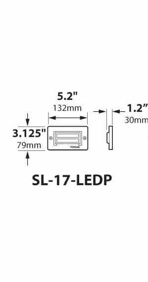 LED Box Step Light Three Louvers