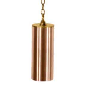 MR16 Copper Hanging Light 18" Brass Chain