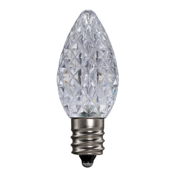 LED C7 Bulbs (Pack of 25) Warm White Faceted