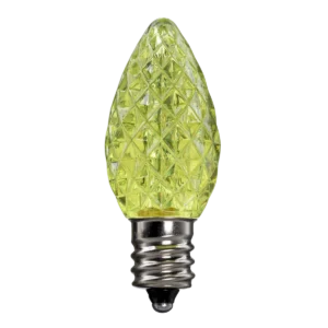 LED C7 Bulbs (Pack of 25) Yellow Faceted