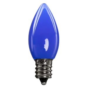 LED C7 Bulbs (Pack of 25) Blue Smooth Ceramic