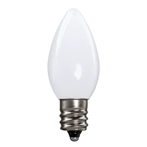 LED C7 Bulbs (Pack of 25) Pure White Smooth Ceramic