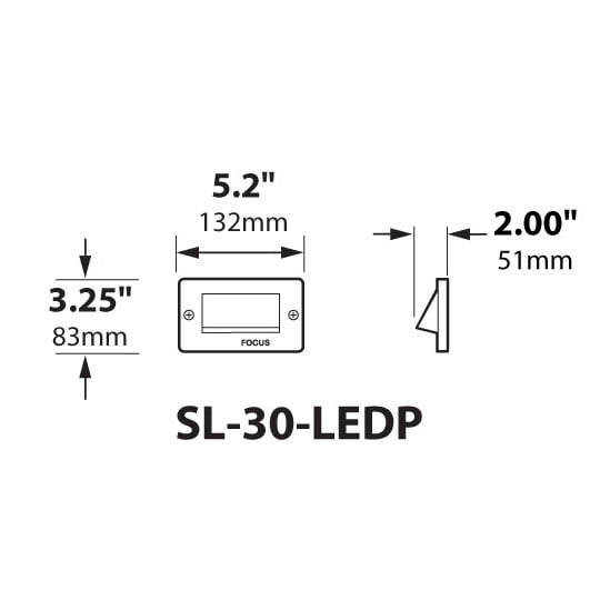 LED Small Commercial Step Light 120 Volts