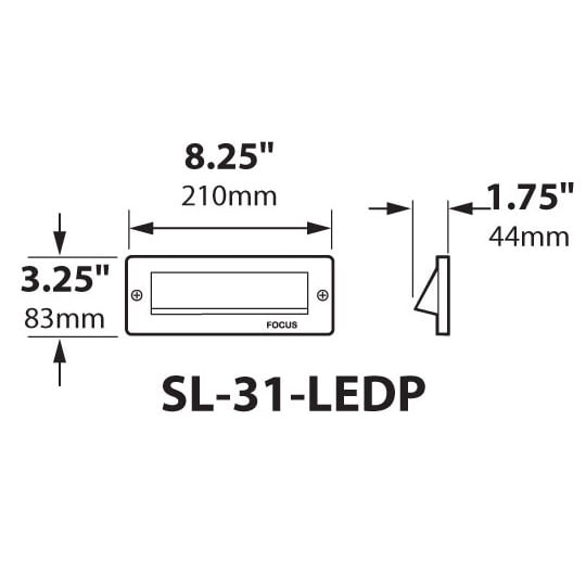 LED One Louver Step Light