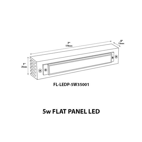 LED Retrofit Panel 5 Watts (3000K) + 120v-277v Driver