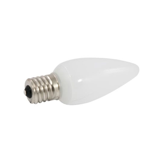 LED C9 Bulbs (Pack of 25) Orange Smooth Transparent