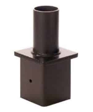 Square Pole Tenon Adaptors in Black/White 3”,4”