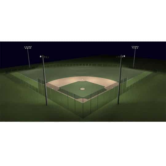 Recreational 200ft Radius Baseball Lighting Kit