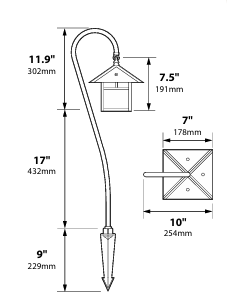 Focus PL09 Gooseneck STEM ONLY replacement part