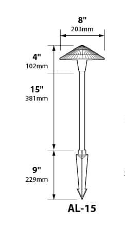 Replacement AL-15 8″ Tiki Hat ONLY