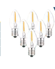 C7 Clear Plastic Bulb