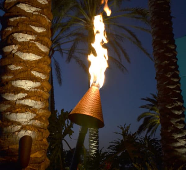 Large Copper Tiki Torch (NO POLE)