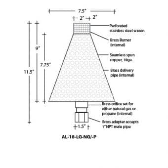 Tiki Torch Large Natural Gas 120v