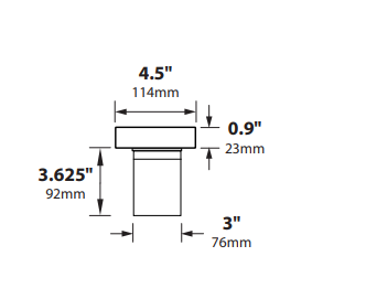 Aluminum Surface Mount Fixture and Canopy