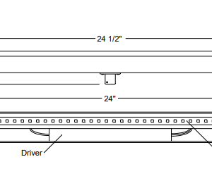 2′ Swivel Linear Up Light with 1/2″ IPS