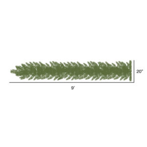 9′ x 20″ Oregon Fir Artificial Garland