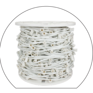 25ft C9 White Strings